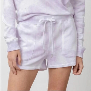 Rails Robin Lavender tye dye cotton modal shorts
